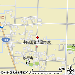 熊本県熊本市南区内田町1440周辺の地図