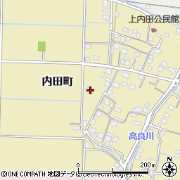 熊本県熊本市南区内田町663-2周辺の地図