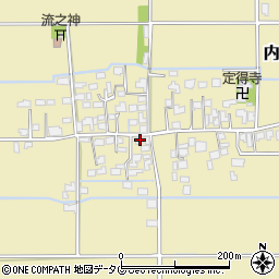 熊本県熊本市南区内田町2587周辺の地図