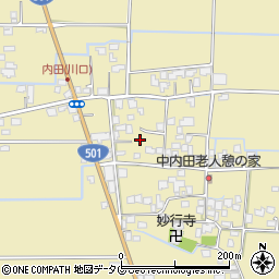 熊本県熊本市南区内田町1729周辺の地図