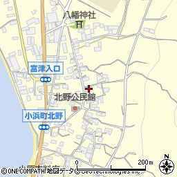 長崎県雲仙市小浜町北野829周辺の地図