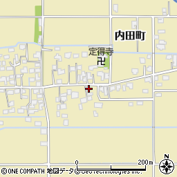熊本県熊本市南区内田町2455周辺の地図