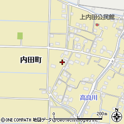 熊本県熊本市南区内田町646周辺の地図