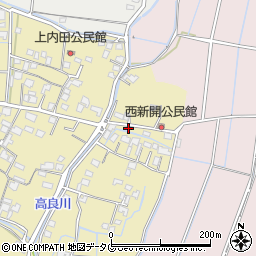 熊本県熊本市南区内田町60周辺の地図