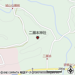 二瀬本神社周辺の地図