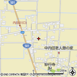 熊本県熊本市南区内田町1728周辺の地図