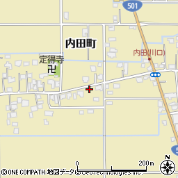熊本県熊本市南区内田町2514周辺の地図