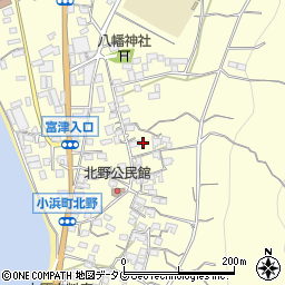 長崎県雲仙市小浜町北野831周辺の地図