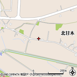北甘木公民館周辺の地図