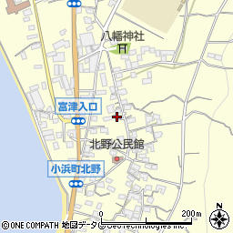 長崎県雲仙市小浜町北野794周辺の地図