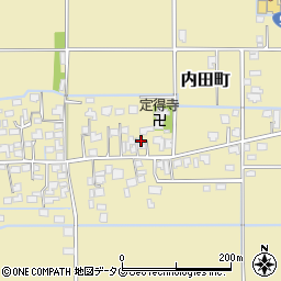 熊本県熊本市南区内田町2452周辺の地図