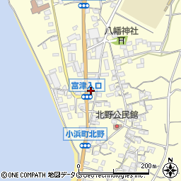 長崎県雲仙市小浜町北野780周辺の地図