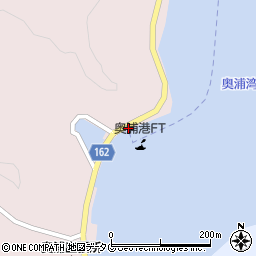 奥浦港ＦＴ（木口汽船）周辺の地図