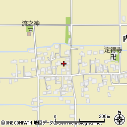 熊本県熊本市南区内田町2393-1周辺の地図