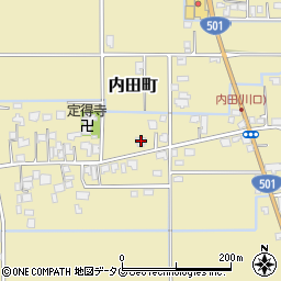 熊本県熊本市南区内田町2003-5周辺の地図