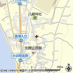 長崎県雲仙市小浜町北野833周辺の地図