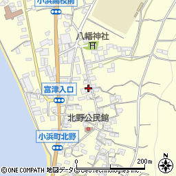 長崎県雲仙市小浜町北野763周辺の地図