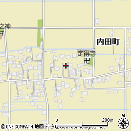 熊本県熊本市南区内田町2418周辺の地図