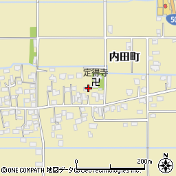 熊本県熊本市南区内田町2452-2周辺の地図