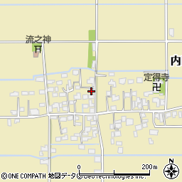 熊本県熊本市南区内田町2392-2周辺の地図