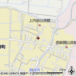熊本県熊本市南区内田町803周辺の地図