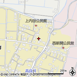 熊本県熊本市南区内田町805周辺の地図