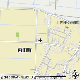 熊本県熊本市南区内田町909周辺の地図