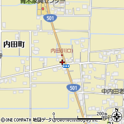 熊本県熊本市南区内田町1534-1周辺の地図