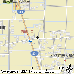 熊本県熊本市南区内田町1531周辺の地図