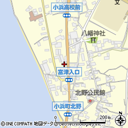 長崎県雲仙市小浜町北野687-8周辺の地図