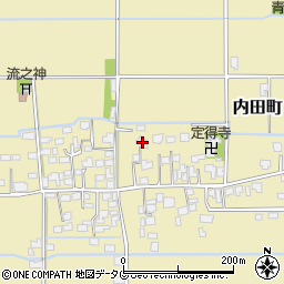 熊本県熊本市南区内田町2410周辺の地図