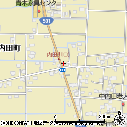 熊本県熊本市南区内田町1533周辺の地図
