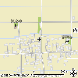 熊本県熊本市南区内田町2390周辺の地図