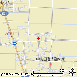 熊本県熊本市南区内田町1520周辺の地図