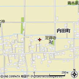 熊本県熊本市南区内田町2433周辺の地図