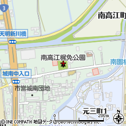 南高江梶免公園周辺の地図