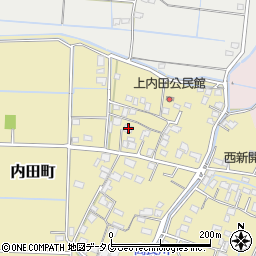 熊本県熊本市南区内田町792-2周辺の地図