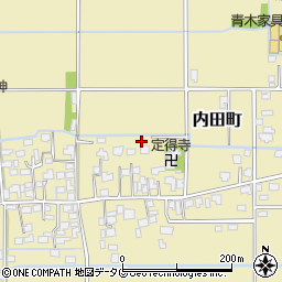 熊本県熊本市南区内田町2440周辺の地図