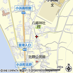 長崎県雲仙市小浜町北野836周辺の地図