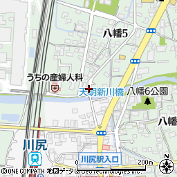若宮神社入口周辺の地図