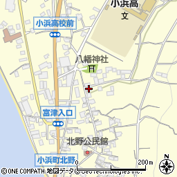 長崎県雲仙市小浜町北野836-1周辺の地図