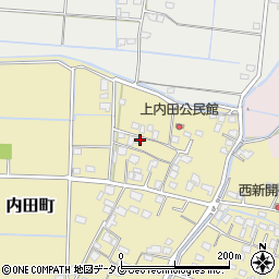 熊本県熊本市南区内田町821-2周辺の地図