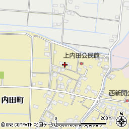 熊本県熊本市南区内田町827-5周辺の地図