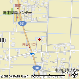 熊本県熊本市南区内田町1659周辺の地図