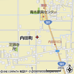 熊本県熊本市南区内田町1992周辺の地図