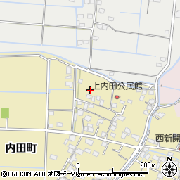 熊本県熊本市南区内田町827-6周辺の地図