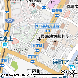 株式会社日本旅行長崎支店　個人旅行窓口周辺の地図