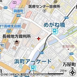 長崎県長崎市賑町周辺の地図