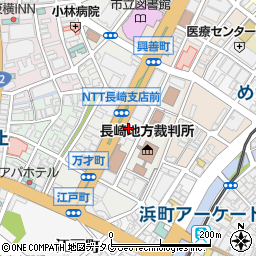 長崎県長崎市万才町周辺の地図