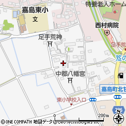熊本県上益城郡嘉島町上六嘉2225周辺の地図